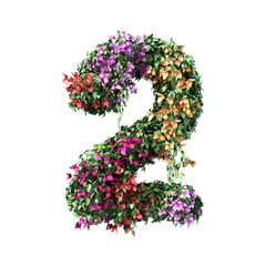 3d rendering of Bougainvillea number