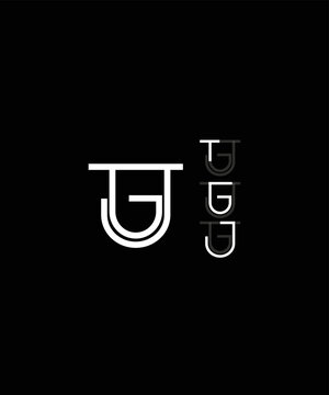 Your simple initial name logo TGJ