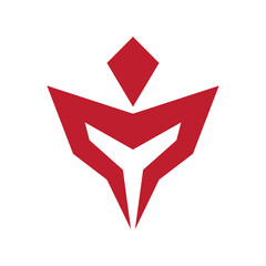 Initial letter spartan logo