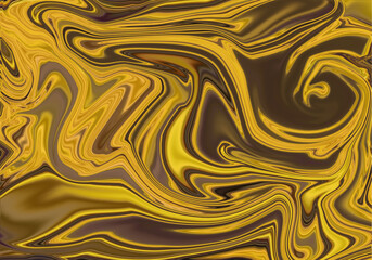 abstract liquid gold background with waves