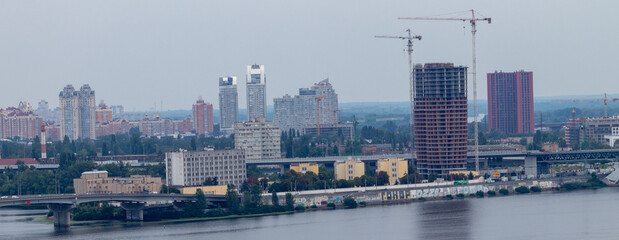 View of the city of Kyiv in Ukraine.