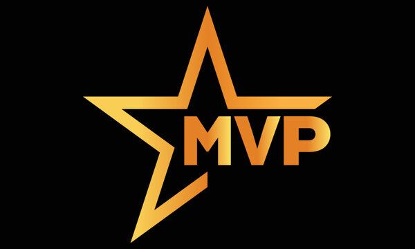 MVP golden luxury star icon three letter logo design vector template. royal  logo | luxury logo | jewelry logo | premium logo | iconic logo | Victoria  logo | Stock Vector | Adobe Stock