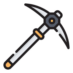 pickaxe line icon