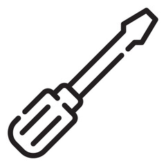 screwdriver line icon
