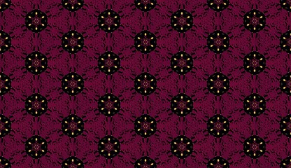 Wallpaper in the style of Baroque. Abstract ethnic ikat pattern. Geometric art deco texture. Design for background, wallpaper, illustration, fabric, clothing, batik, carpet, embroidery.