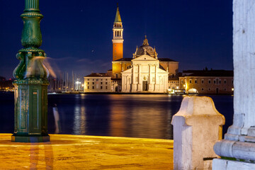 Venezia. Chiesa di San Giorgio Maggiore da Punta della Dogana da Mar
