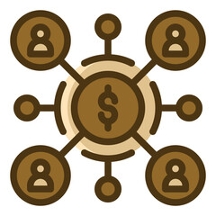 affiliate marketing gradient icon