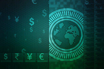 Money transfer. Global Currency. Stock Exchange, Financial Background,Stock market concept