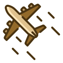 airplane gradient icon