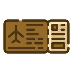 boarding card gradient icon