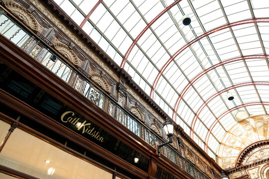 Newcastle Upon Tyne/UK - 8th Jan 2020: Central Arcade Newcastle Upon Tyne Beautiful Shopping Mall