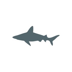 Illustration of a shark for an icon