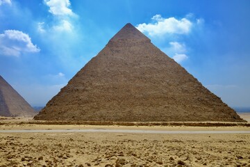 Plakat Pyramiden von Gizeh in Ägypten 