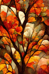abstract autumn illustration
