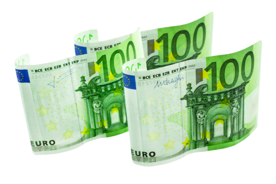 300 Euro Geldscheine Hintergrund transparent