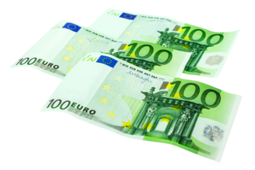 300 Euro Geldscheine Hintergrund transparent