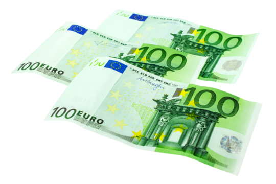 300 Euro Geldscheine Hintergrund transparent