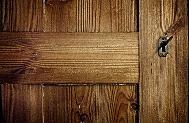 Close up of a Wooden Door