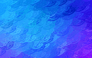 Light Pink, Blue vector pattern with random polygonals.