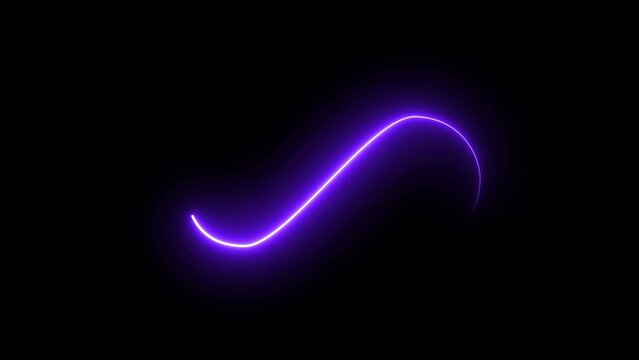 neon effect abstract illustration, light glowing infinity shape, energy laser loop magic power round wave, electric space fluorescent curve, graphic infinite ray, shiny motion night, art isolated mode