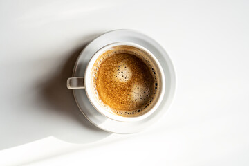 delicious cup of rustic coffee