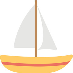 Sailboat Vector Icon 