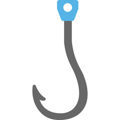 Fishing Hook Vector Icon 