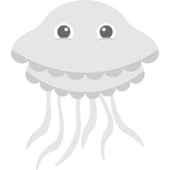 Jellyfish Vector Icon 