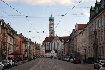 Obraz premium Basilica of Saint Ulrich and Afra in Augsburg, Germany