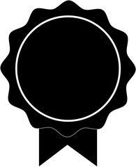 Premium black badge texture background, 100%Quality, guarantee icon, Promotion market place, PNG file. 