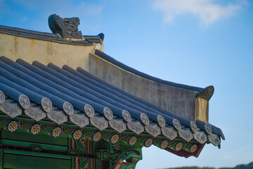 한국 전통 한옥 건물