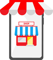Shopping icon, Online Store Shopping