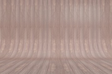 Curved Wood Parquet Background 
