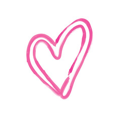 Heart abstract Watercolor paint stains backgrounds. Art element illustration for your design.