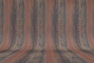 Curved Wood Parquet Background 