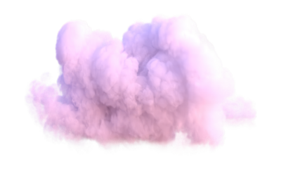Realistic pink cloud.