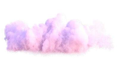 Fototapeta premium Realistic pink cloud.