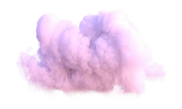 Realistic pink cloud.