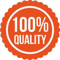 Premium badge texture background, 100%Quality, guarantee icon, Promotion market place, PNG file.