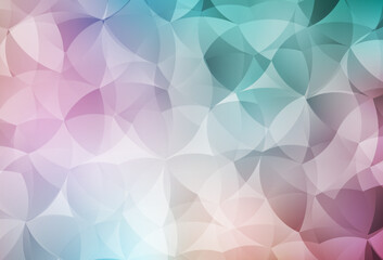 Obraz premium Light Green, Red vector background with abstract shapes.
