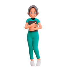 Healthcare and medicine concept - smiling nurse 3d render