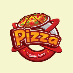 pizza food character mascot vector