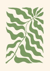 Large fern leaf. Illustration for background and wallpaper.
