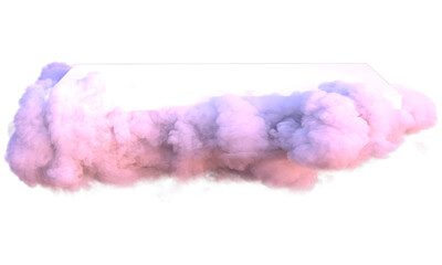 Cloud podium transparent