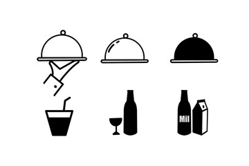 restaurant icon set