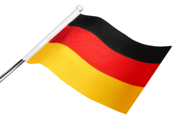 Deutsche Flagge und transparenter Hintergrund