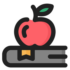 Apple and Book icon