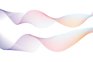 Abstract modern colorful wavy stylized line background .blending gradient colors It used for Web, Mobile Applications, Desktop background, Wallpaper, Business banner, poster. Using blend tool.