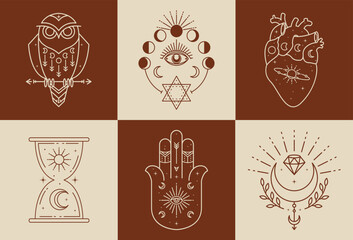 Mystical and celestial illustration