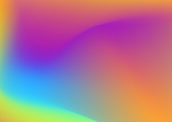 Gradient red yellow orange green blue pink blur abstract background